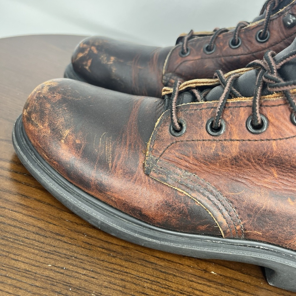 Red Wing Boots Women's 8B Brown Leather‎ Hard Toe Safety Work Utility 39506 - Picture 11 of 16